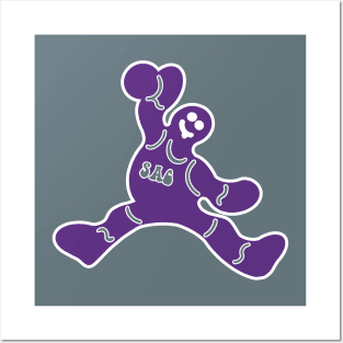 Jumping Sacramento Kings Gingerbread Man Posters and Art